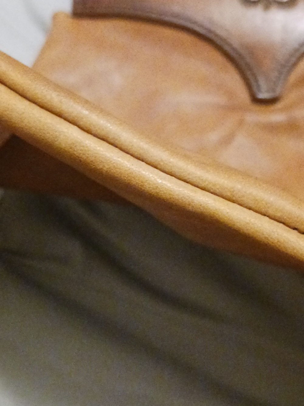 Vintage 60's Hand Tooled Leather Top Handle OOAK Bag - Picture 15 of 15